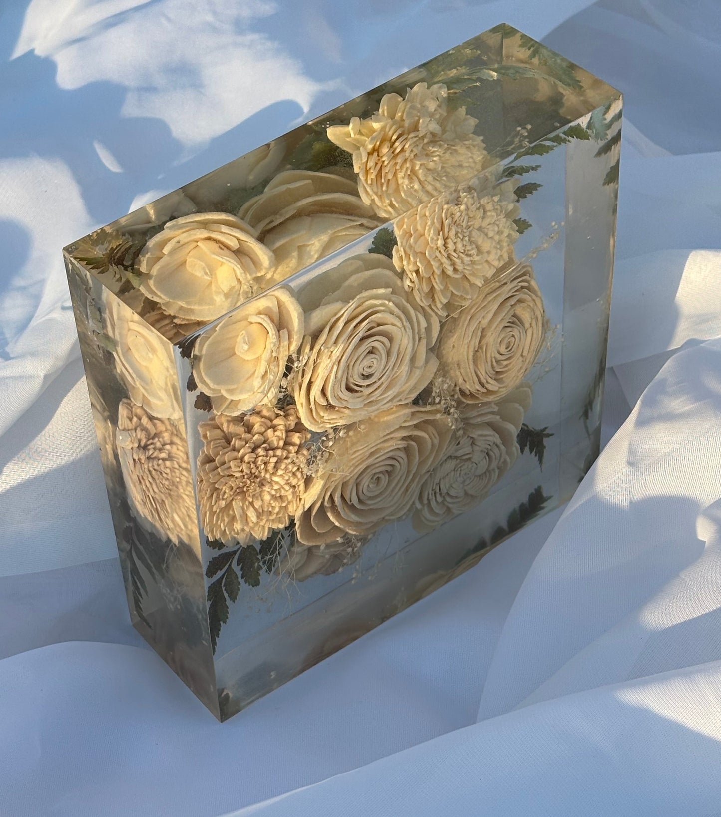 Square Floral Block