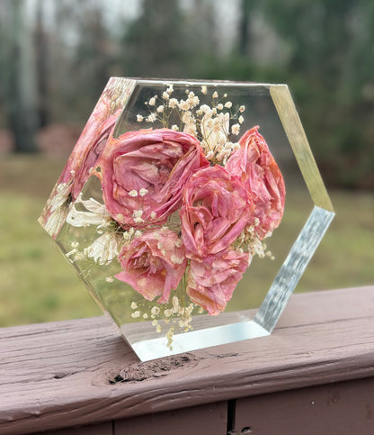 9" Hexagon Block