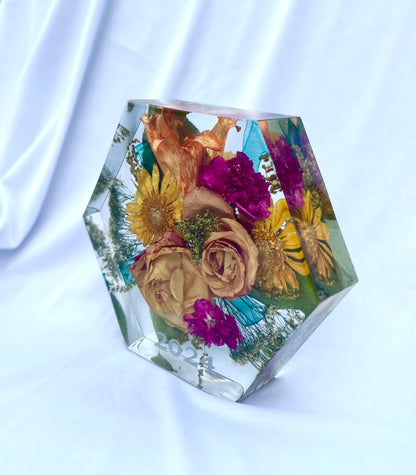 9" Hexagon Block