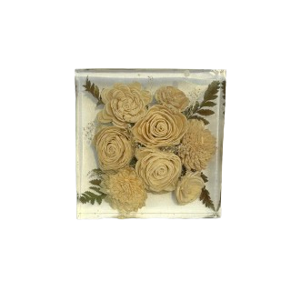 Square Floral Block