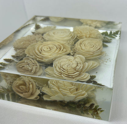 Square Floral Block