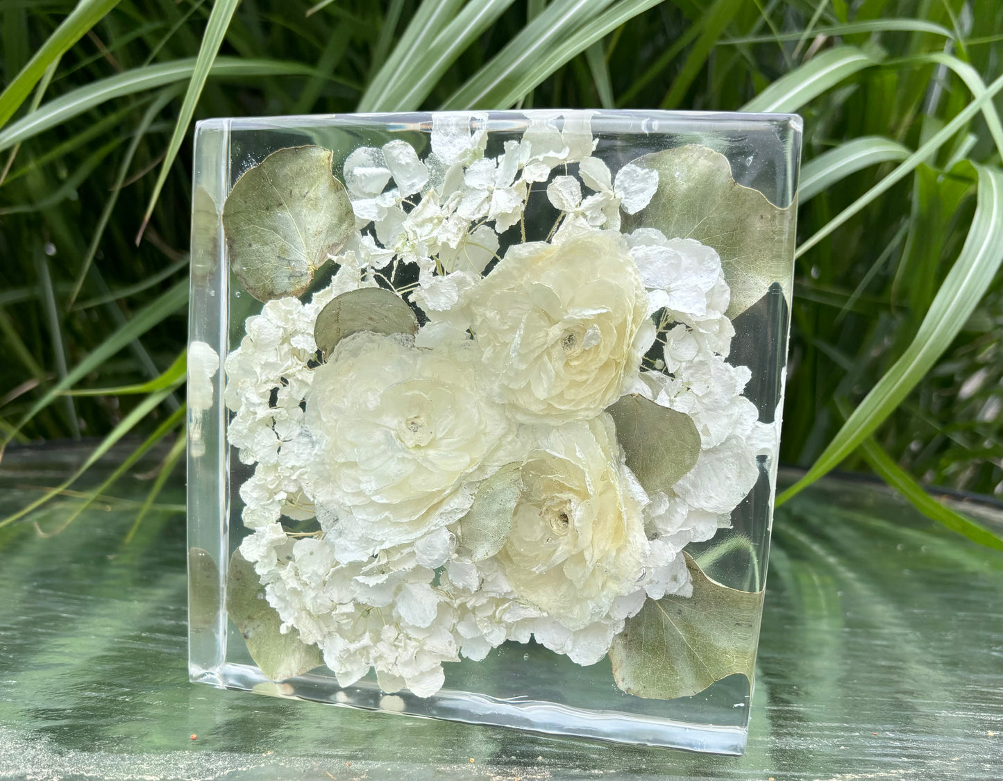 Square Floral Block